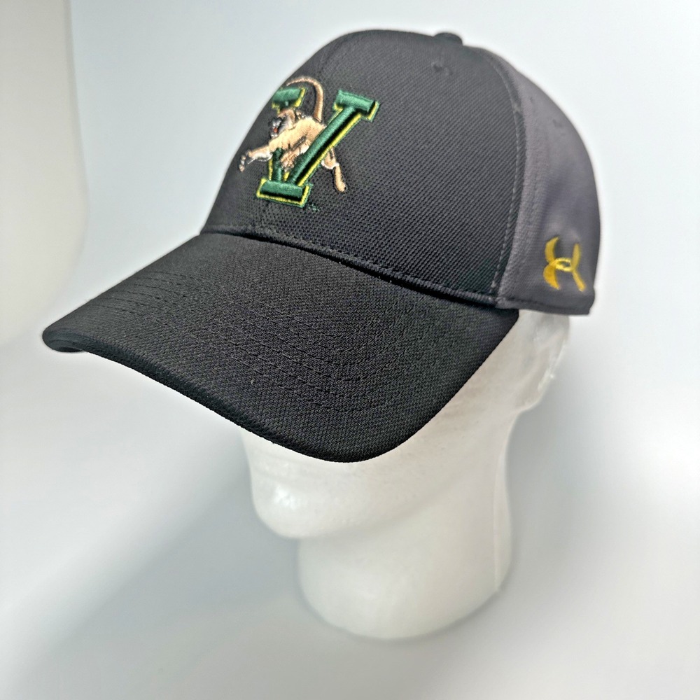University of Vermont Catamonts Black Under Armour Hat Adjustable - NICE